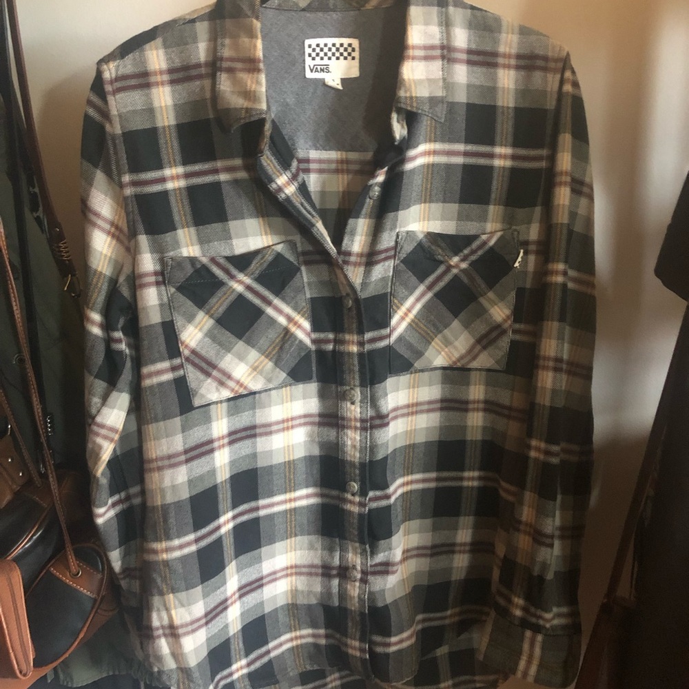 Vans plaid button down
